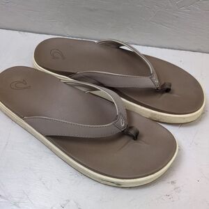 Olukai Women's 11 Flip Flops Brown Sandals